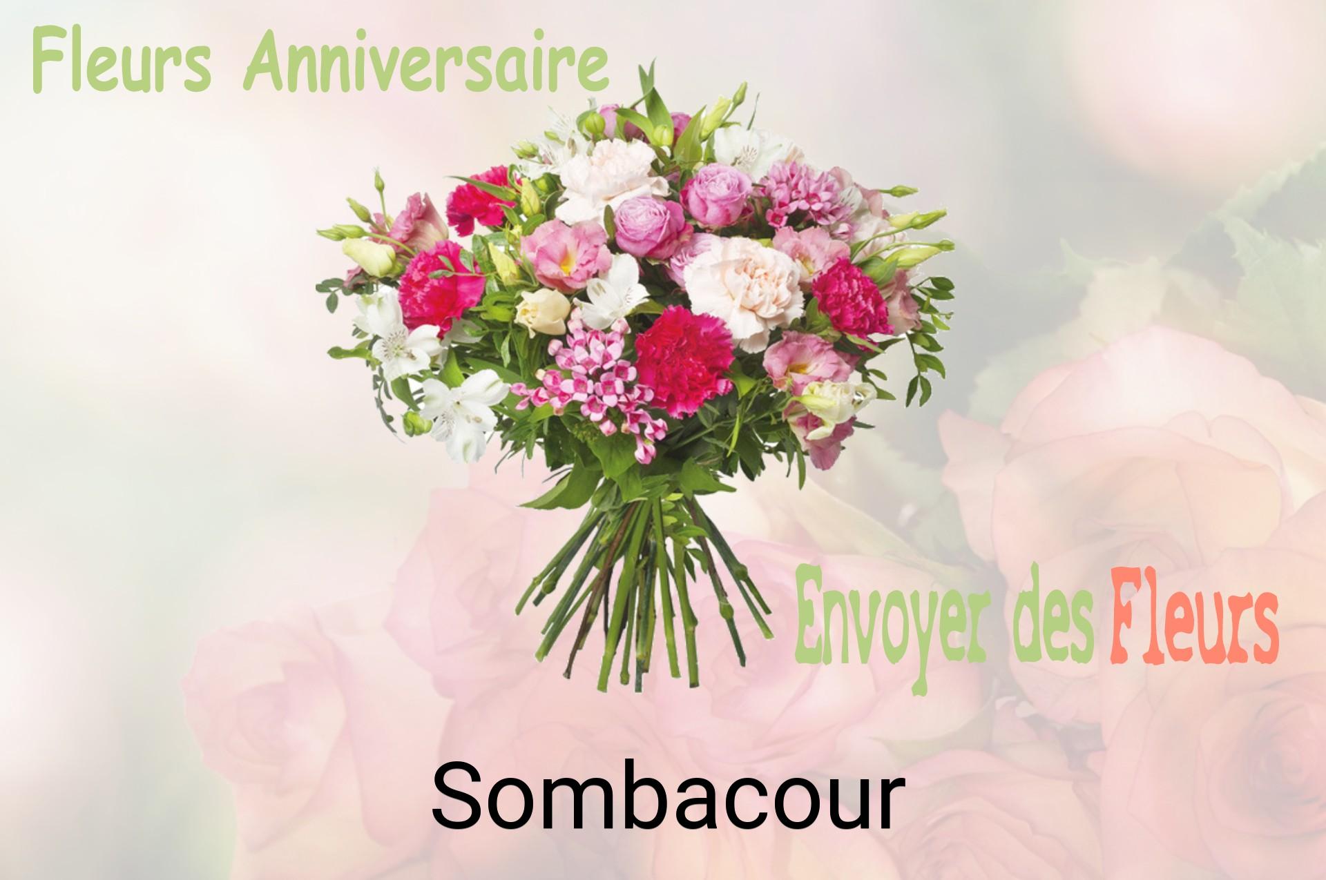 Bouquet de fleurs d’anniversaire livré à Sombacour